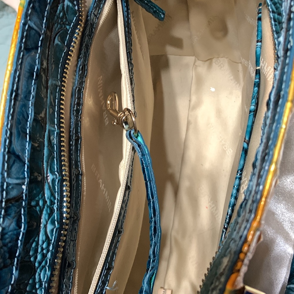 Brahmin Purse-Small “Ashley” Bermudan Ombre-Checkbook included - Picture 5 of 8